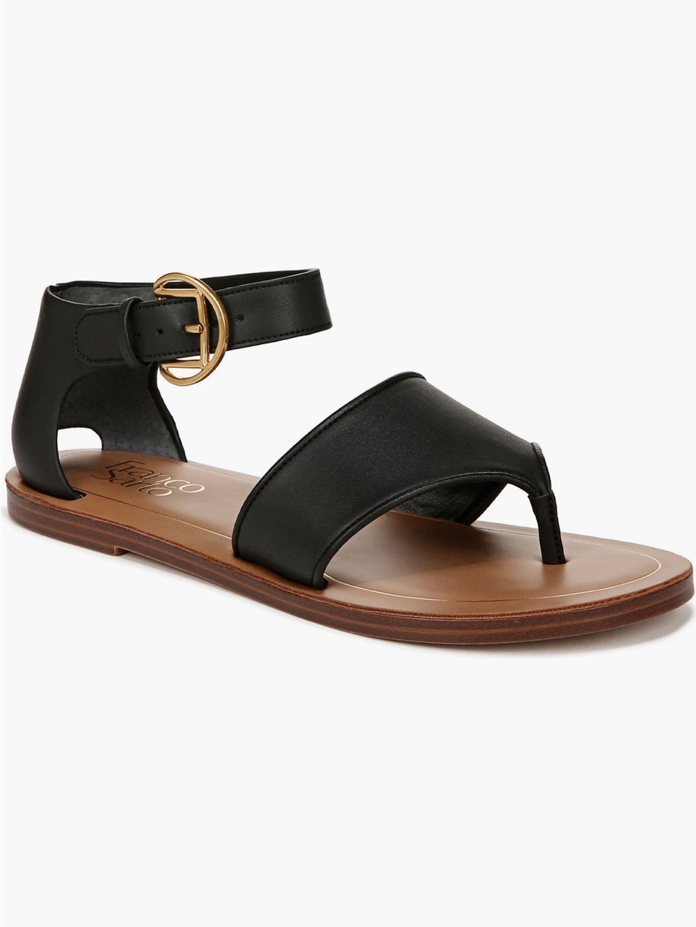 Franco Sarto Women’s Ruth Ankle Strap Thong Sandal Size 8 NWOB